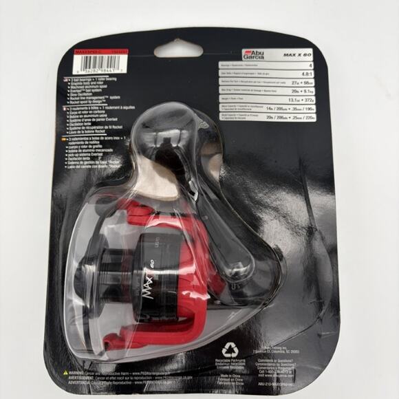 New Abu Garcia Max X 60 Maxxsp60-C Spinning Fishing Reel 4.8:1 Gear Ratio - Picture 2 of 6